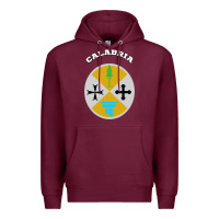 Burgundy Calabria Coat of arms  Flag souvenir Italy Premium Hoodie - longCreatives