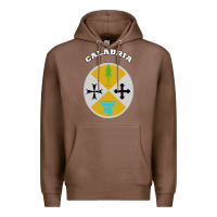 Chestnut Calabria Coat of arms  Flag souvenir Italy Premium Hoodie - longCreatives