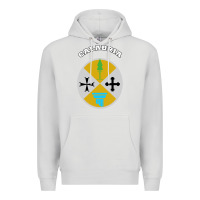 Dove Grey Calabria Coat of arms  Flag souvenir Italy Premium Hoodie - longCreatives