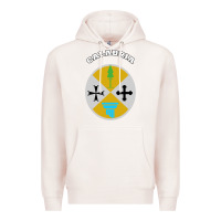 Pale Pink Calabria Coat of arms  Flag souvenir Italy Premium Hoodie - longCreatives