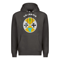 Smoke Calabria Coat of arms  Flag souvenir Italy Premium Hoodie - longCreatives