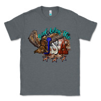 Charcoal Heather God bless the USA Eagle 4th of july Classic Tee - HowdyJamesFarm