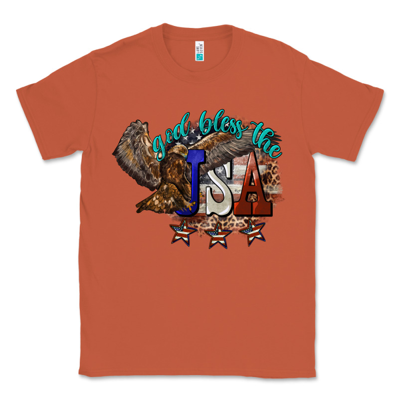 God Bless The Usa Eagle 4th Of July Classic Tee by HowdyJamesFarm | Teevron
