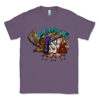 Lavender God bless the USA Eagle 4th of july Classic Tee - HowdyJamesFarm