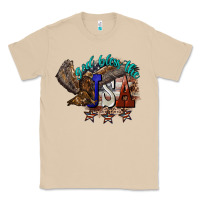 Mushroom God bless the USA Eagle 4th of july Classic Tee - HowdyJamesFarm