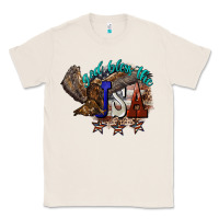 Natural God bless the USA Eagle 4th of july Classic Tee - HowdyJamesFarm