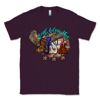Plum God bless the USA Eagle 4th of july Classic Tee - HowdyJamesFarm