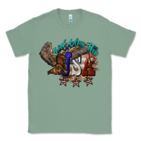 Sage God bless the USA Eagle 4th of july Classic Tee - HowdyJamesFarm