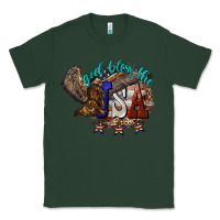 Sports Green God bless the USA Eagle 4th of july Classic Tee - HowdyJamesFarm
