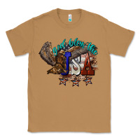 Toasted Coconut God bless the USA Eagle 4th of july Classic Tee - HowdyJamesFarm