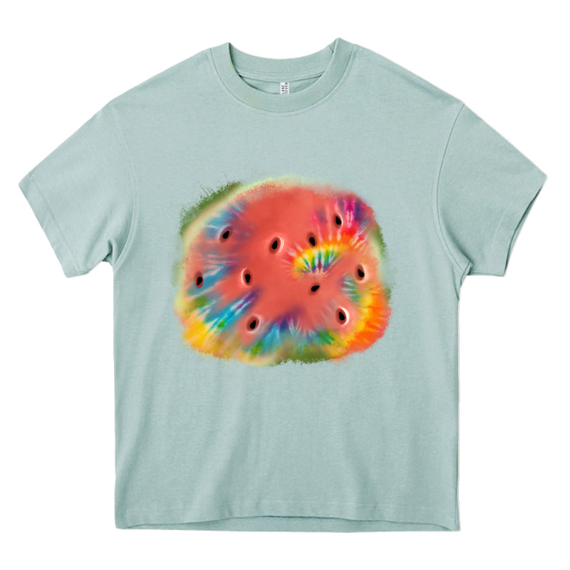 Tie Die Watermelon Heavy Core Tee by JahusDesignShop | Teevron