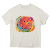 Cream tie die watermelon Heavy Core Tee - JahusDesignShop