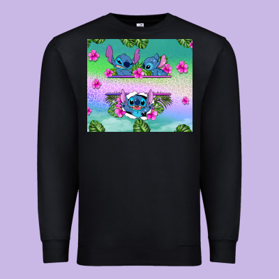 Custom Name Stitch Premium Sweatshirt Designed By Adodesignshop