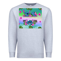 Heather Grey custom name stitch Premium Sweatshirt - AdoDesignShop