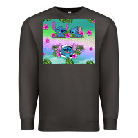 Smoke custom name stitch Premium Sweatshirt - AdoDesignShop