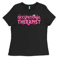 Black breast cancer occupational therapist Ladies Tee - texasbilliewilder