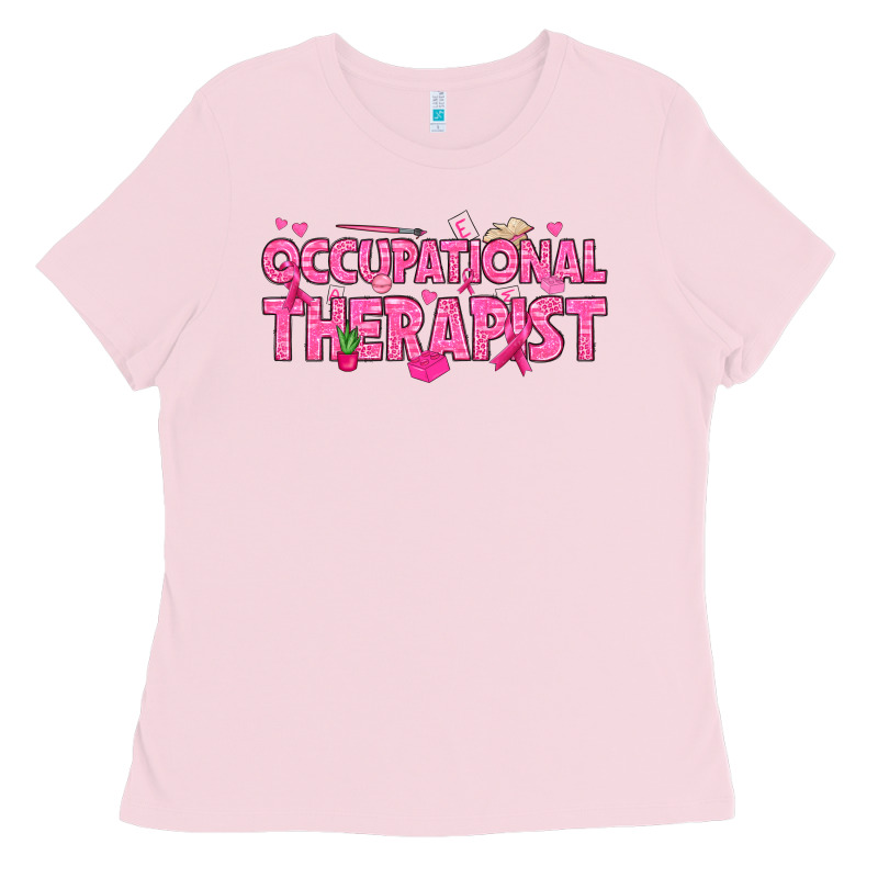Breast Cancer Occupational Therapist Ladies Tee by texasbilliewilder | Teevron
