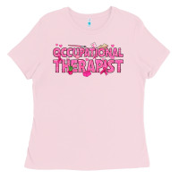 Bubblegum Pink breast cancer occupational therapist Ladies Tee - texasbilliewilder