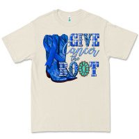 Bone give cancer the boot colon cancer blue ribbon nca Premium Tee - NancyCooperArtShop