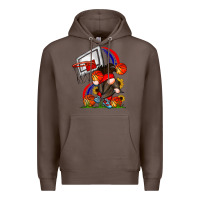 Coffee Basketball Gnome Premium Hoodie - CowhideDigitalArt