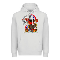 Dove Grey Basketball Gnome Premium Hoodie - CowhideDigitalArt