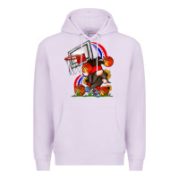 Lilac Basketball Gnome Premium Hoodie - CowhideDigitalArt