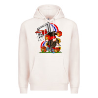 Pale Pink Basketball Gnome Premium Hoodie - CowhideDigitalArt
