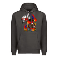 Smoke Basketball Gnome Premium Hoodie - CowhideDigitalArt