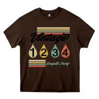 Chocolate Brown Born In 1976 Heavy Core Tee - Bettercallsaul