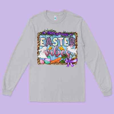 Easter Vibes Long Sleeve Tee Designed By Oliviacreatesart