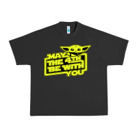 Pigment Black may the 4th be with you Urban Heavy Tee - longCreatives