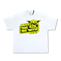 White may the 4th be with you Urban Heavy Tee - longCreatives