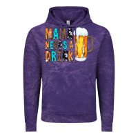 Cloud Purple Mama Needs a Drink Vintage Hoodie - CowCowDesign