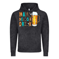 Vintage Black Mama Needs a Drink Vintage Hoodie - CowCowDesign