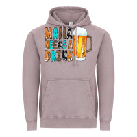 Vintage Zinc Mama Needs a Drink Vintage Hoodie - CowCowDesign