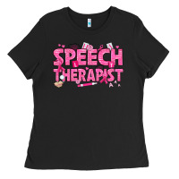 Breast Cancer Speech Therapist Ladies Tee | Teevron