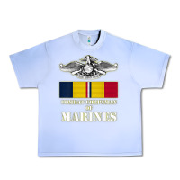 Grape Ice Eagle FMF Corpsman 8404 T Back Design Urban Heavy Tee - longCreatives