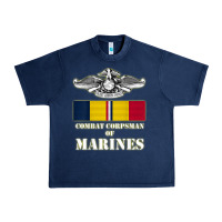 Navy Eagle FMF Corpsman 8404 T Back Design Urban Heavy Tee - longCreatives