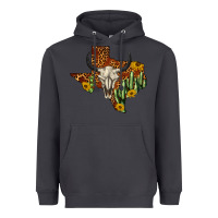 Smoke bull skull texas map western Heavyweight Hoodie - BarkalooDesign