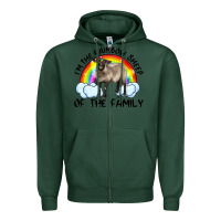 Sports Green i'm the rainbow sheep of the family suffolk sheep black face sheep Zipper Hoodie - Artiststas