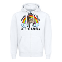 White i'm the rainbow sheep of the family suffolk sheep black face sheep Zipper Hoodie - Artiststas