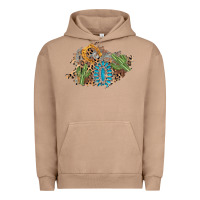 Pigment Burro horseshoe leopard gemstone cactus patch Urban Hoodie - AdoDesignShop