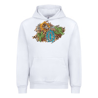 White horseshoe leopard gemstone cactus patch Urban Hoodie - AdoDesignShop