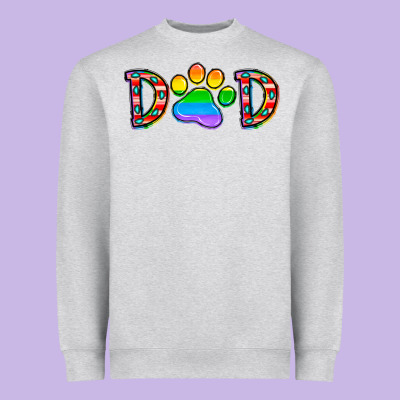 Dad Lgbt Heavyweight Sweatshirt Designed By Cowhidedigitalart
