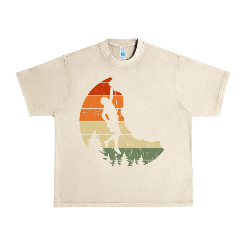 Retro Rock Climbing Vintage Climber Urban Heavy Tee by longCreatives | Teevron