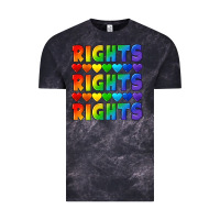 Cloud Black Rights rights rights pride Vintage Tee - CowGirlArtShop