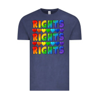Vintage Denim Rights rights rights pride Vintage Tee - CowGirlArtShop
