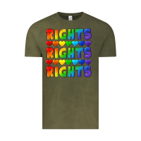Vintage Olive Rights rights rights pride Vintage Tee - CowGirlArtShop