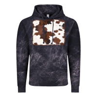 Cloud Black Brown Cowhide Background Vintage Hoodie - CowCowDesign