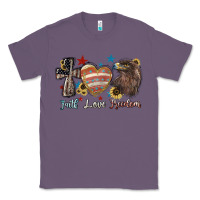 Lavender Faith love freedom 4th of july Classic Tee - HowdyJamesFarm